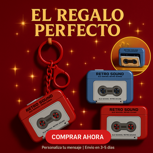 Mini Llavero Grabador de Cinta Creativa