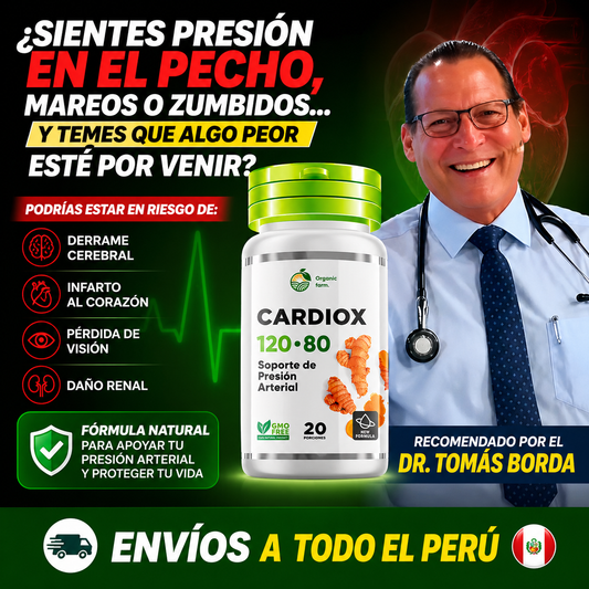 CARDIOX 120•80 – Fórmula Especializada para tu Presión