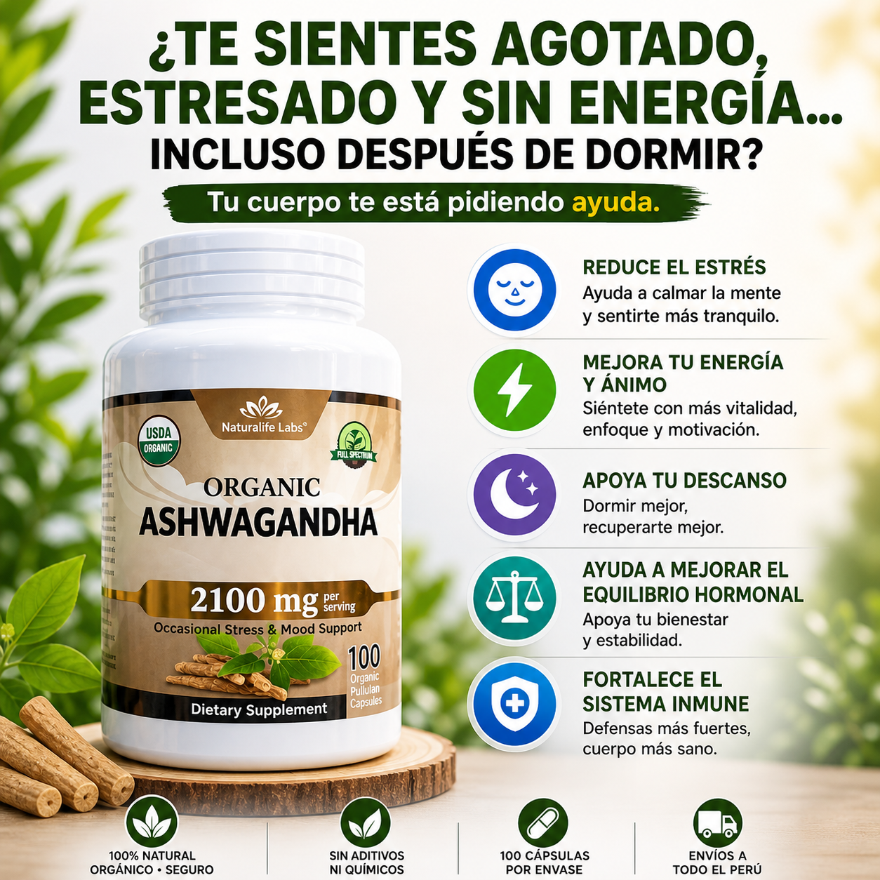 ASHWAGANDHA 2100 mg – 2 X 1