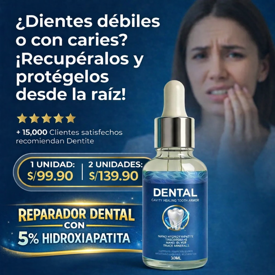 Reparador de Esmalte Dental Avanzado 5 % Hidroxiapatita