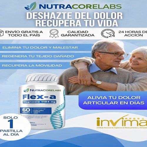 Flex-a de NutraCore Labs — Apoyo diario para tus articulaciones y movilidad